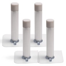 Sonjabisesang 黏貼式一字型門擋 銀色, 4個