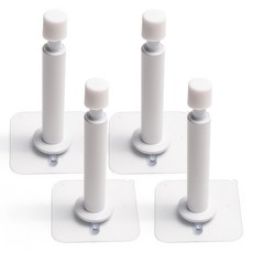 Sonjabisesang 黏貼式彈簧一字型門擋 白色, 4個