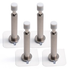 Sonjabisesang 自黏式彈簧一字型門擋 髮絲紋, 4個