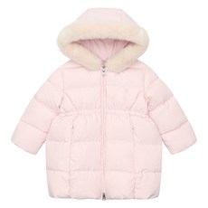 Tartine et Chocolat 女童款長版連帽鴨絨外套