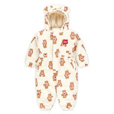 Care Bears 童款溫柔小熊印花熊耳連帽保暖連身雪衣