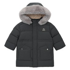 Tartine et Chocolat 童款長版連帽鴨絨外套