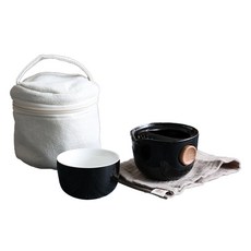 EILONG 宜龍 Quick-er 茶具組, 1套, 黑色, 快客壺 125ml + 品茗袋 + 茶杯 110ml + 茶巾