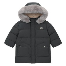 Tartine et Chocolat 童款長版連帽鴨絨外套