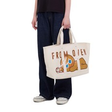 NEIKIDNIS 男女通用 跑跑薑餅人 勇敢餅乾 棉質托特包