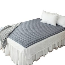온돌왕 탄소 무자계 침대밴드 전기매트 HLY-180-2020, 라이트그레이, 더블(150 x 200 cm)