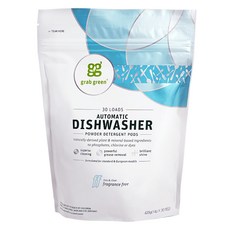 grab green 洗碗機專用洗滌劑 無香 30入, 420g, 1個