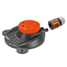 GARDENA 嘉丁 6種模式灑水器 2073 + 水管接頭 13mm~15mm 18215 套組, 1套, 混合色