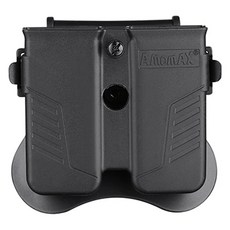 Amomax 通用雙彈匣袋, 黑色, 1個