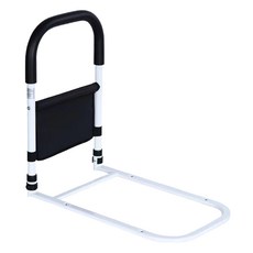 D-FAVE 標準單把手高度可調安全扶手 黑白色, 1個