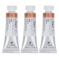 신한화구 전문가 수채화물감 SWC 튜브 B시리즈 966 로 엄버 3p, 15ml, 1색