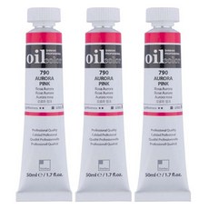 신한화구 전문가 유화물감 오로라핑크 3p, 50ml, 1색