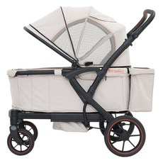 폼포라 플렉시블 플레런 F2 프리미엄 1인용 유모차형 접이식 유아웨건, 시티그레이