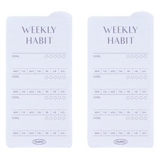 PLEPIC 圓形自黏便條紙, 2個, 每週習慣, 1入