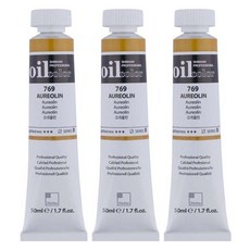 신한화구 전문가 유화물감 3개입, 50ml, 769번 오레올린