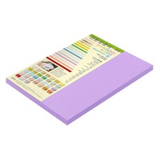 종이문화 레인보우카드 두꺼운 양면카드지 205g 21 퍼플, A4, 25개