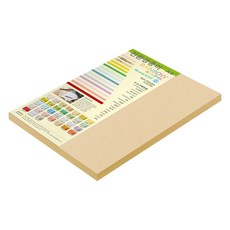 종이문화 레인보우카드 두꺼운 양면카드지 205g 03 베이지, 25개