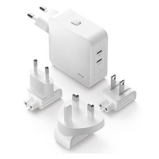 엘라고 PD PPS USB C타입 유니버셜 고속 충전 듀얼 어댑터 65W, 화이트, 1개