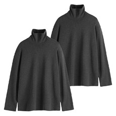 네이븐 2장 SET 올스판 남성 긴목폴라 티셔츠 NA3MPL