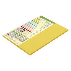 paperculture 厚實雙面彩虹卡紙 No 06 深黃色 205g, 15個