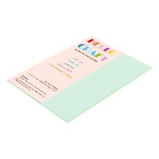 종이문화 두꺼운 양면 레인보우 카드지 No 14 블루 205g, A6, 90매
