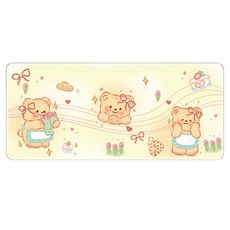 알로데 포근베어링 키보드매트, NO 12 리본곰