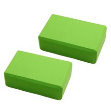 Khohimo 皮拉提斯伸展EVA泡棉瑜珈磚 4W300, 綠色, 2個