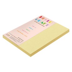 종이문화 두꺼운 양면 레인보우 카드지 No 05 옐로우 205g, 30개
