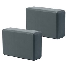 Khohimo 皮拉提斯伸展EVA泡棉瑜珈磚 4W300, 灰色, 2個