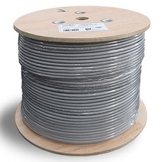 CableMate CAT 6 S-FTP Gigabit 自製用捲筒式網路線 CM1192, 1個, 灰色, 300m