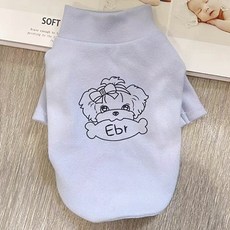 Coco studio 寵物 Coco Kkonnimi 刷毛 T恤, 灰色, 1個