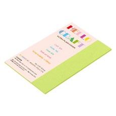 종이문화 두꺼운 양면 레인보우 카드지 No 09 브라이트그린 205g, B6, 60개