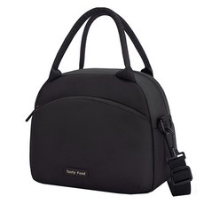 GUNU 帆布保溫保冷便當袋, 黑色, 1個