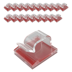 生活家居細節電纜 Seongri 夾支架 HXC-011, 透明, 20個