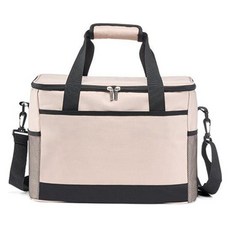 GUNU 簡約野餐便當保冷袋 18L, 1個, 米色