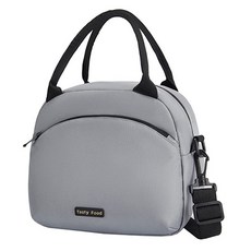 GUNU 帆布保溫保冷便當袋, 灰色, 1個