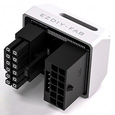 MiCRONiCS EZDIY FAB 12V 2X6 STD 180度 SHIELD 轉接器 白色, 1個, EZDPI189-32