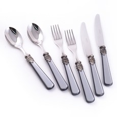 EME 나폴레옹 양식기 2인조 세트, 그레이, 테이블 스푼 2p + 테이블 포크 2p + 테이블 나이프 2p, 1세트