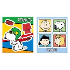 피너츠 DIY CUBIC PAINTING 1214 보석 비즈 큐빅 십자수 스티커 세트, 스누피와 친구들, 1세트