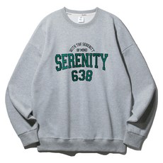 앨빈클로 남녀공용 세레니티 오버핏 기모 맨투맨 MAR774