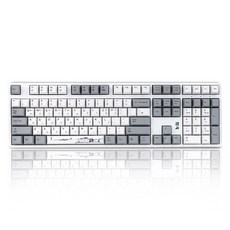 Deck Hassium Hansan 白色版 PBT 無LED 鍵盤, 靜音黑軸, 白色, CBL-108XNW