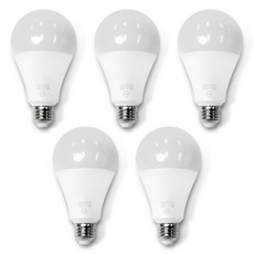 DOOYOUNG 照明LED燈泡 20W, 5個, 燈泡色