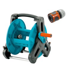 GARDENA 嘉丁 三角經典水管捲盤 8007 + 水管連接器 13~15mm 18215 套裝, 1套, 混合色
