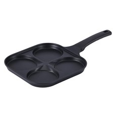 Lacena IH電磁爐用四格雞蛋煎鍋 黑色, 1個, 25cm