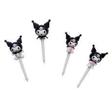 Skater Sanrio Kuromi 野餐午餐盒裝飾精選, 4個, 1入