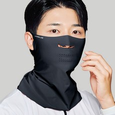 NORMAL LIFE 防曬涼感運動面罩, 1個, 基本黑