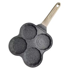 HAKOYA 不沾多用途4格動物大理石紋平底鍋 灰色, 36.5cm, 1個