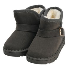 Rabbit Foot 兒童萌芽扣環刷毛內裡靴
