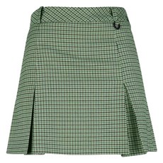 luxgolf 女款後鬆緊帶約克褶皺格紋褲裙 YD4A112W