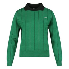 luxgolf 女款細條紋防風套頭針織衫 LB4W820W